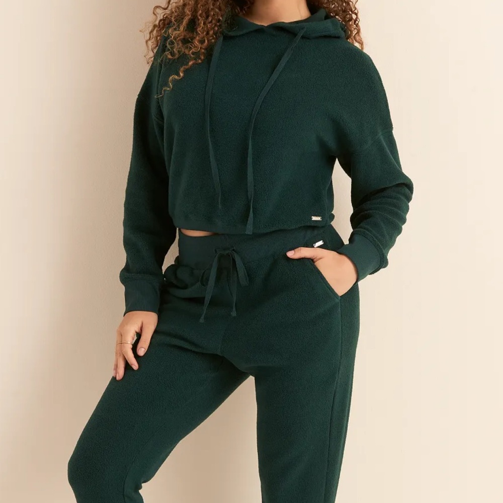 Adore Me Dark Green Fleece Lounge Wear
